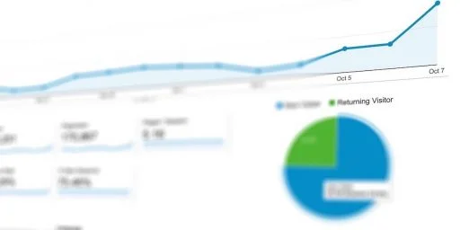 imagen de unas estadísticas de google analytics que es una herramienta muy utilizada en seo o search engine marketing online y en el growth hacking marketing, 